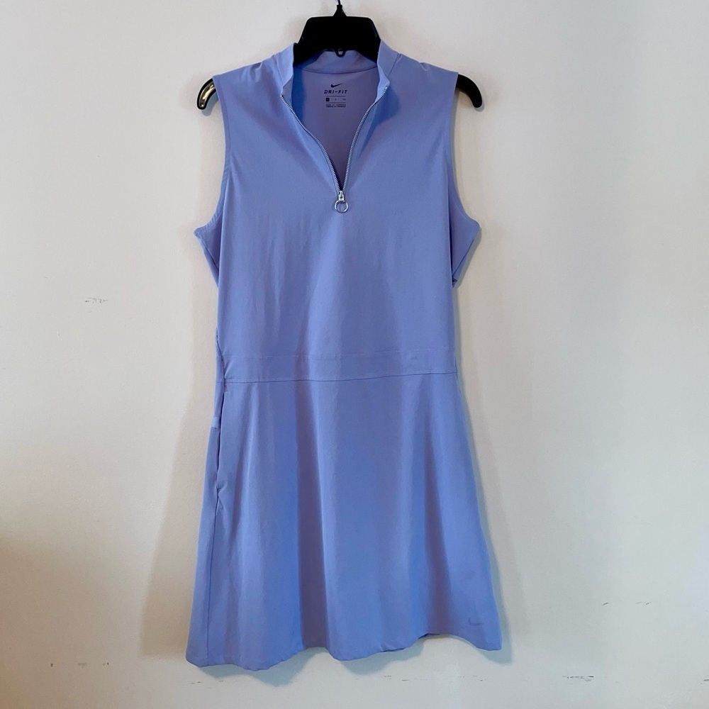 Nike Lavender Sleeveless Zip Tennis Dress